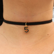 Load image into Gallery viewer, Women Black Velvet Suede Leather Choker Necklaces