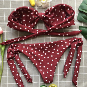 Sexy Dot Printed Bikini Set
