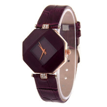Load image into Gallery viewer, Geometry Crystal Leather Quartz
