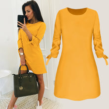 Load image into Gallery viewer, New Fashion Solid Color Office Dress