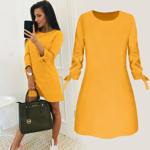 New Fashion Solid Color Office Dress